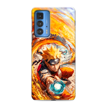 Силиконовый чехол на Motorola Edge 20 Pro с принтом Аниме Наруто Naruto