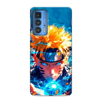 Силиконовый чехол на Motorola Edge 20 Pro с принтом Аниме Наруто Naruto