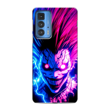Силиконовый чехол на Motorola Edge 20 Pro с принтом Death note Тетрадь смерти