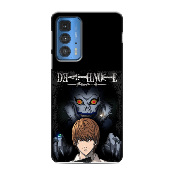Силиконовый чехол на Motorola Edge 20 Pro с принтом Death note Тетрадь смерти