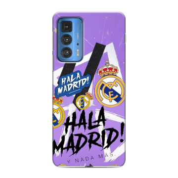 Силиконовый чехол на Motorola Edge 20 Pro с принтом Real Madrid Реал Мадрид