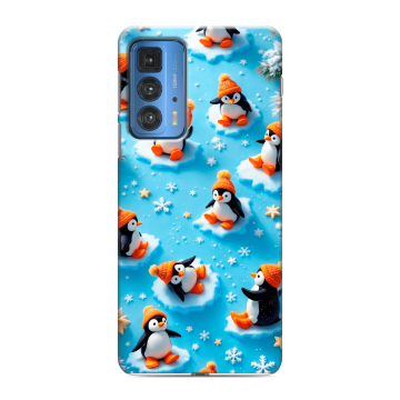 Силиконовый чехол на Motorola Edge 20 Pro с принтом Новый год