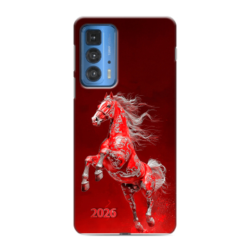 Силиконовый чехол на Motorola Edge 20 Pro с принтом Новый год