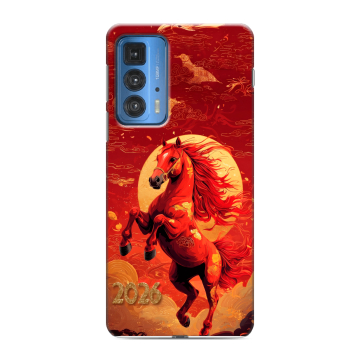 Силиконовый чехол на Motorola Edge 20 Pro с принтом Новый год