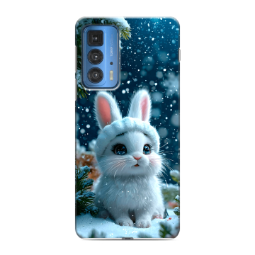 Силиконовый чехол на Motorola Edge 20 Pro с принтом Новый год