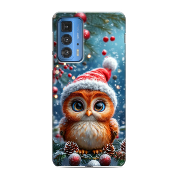 Силиконовый чехол на Motorola Edge 20 Pro с принтом Новый год