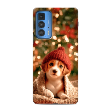 Силиконовый чехол на Motorola Edge 20 Pro с принтом Новый год