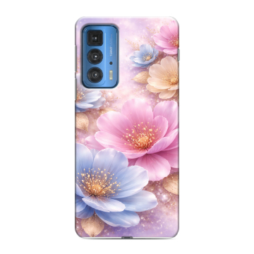 Силиконовый чехол на Motorola Edge 20 Pro с принтом женский
