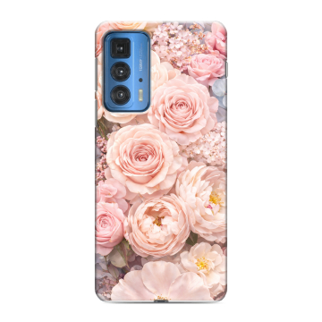 Силиконовый чехол на Motorola Edge 20 Pro с принтом женский