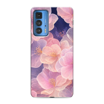 Силиконовый чехол на Motorola Edge 20 Pro с принтом женский