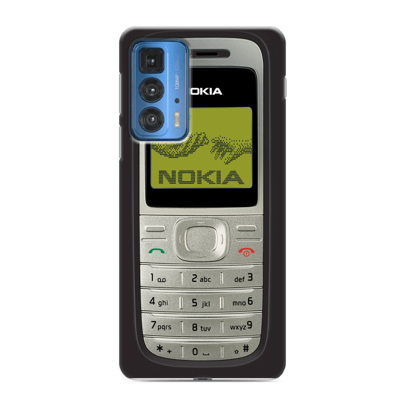 Силиконовый чехол на Motorola Edge 20 Pro с принтом Ретро Нокия Силиконовый чехол на Motorola Edge 20 Pro с принтом Ретро Нокия