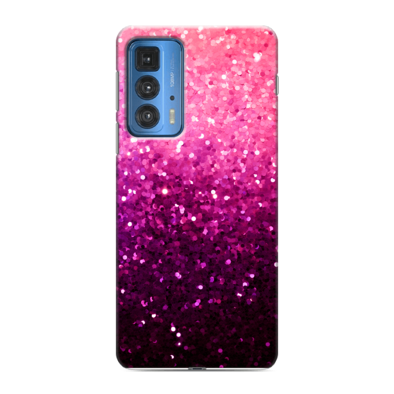 Силиконовый противоударный чехол на Motorola Edge 20 Pro с принтом Блестки Силиконовый противоударный чехол на Motorola Edge 20 Pro с принтом Блестки