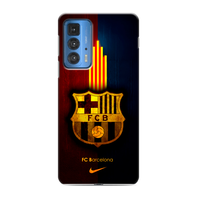 Силиконовый чехол на Motorola Edge 20 Pro с принтом Барселона Barcelona Силиконовый чехол на Motorola Edge 20 Pro с принтом Барселона Barcelona