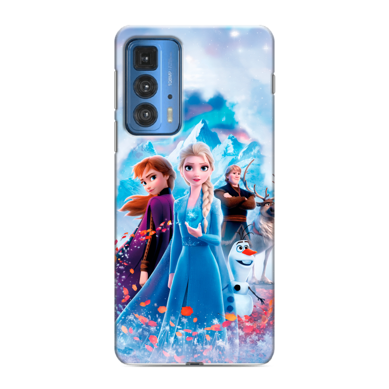 Силиконовый чехол на Motorola Edge 20 Pro с принтом Холодное сердце Frozen Силиконовый чехол на Motorola Edge 20 Pro с принтом Холодное сердце Frozen
