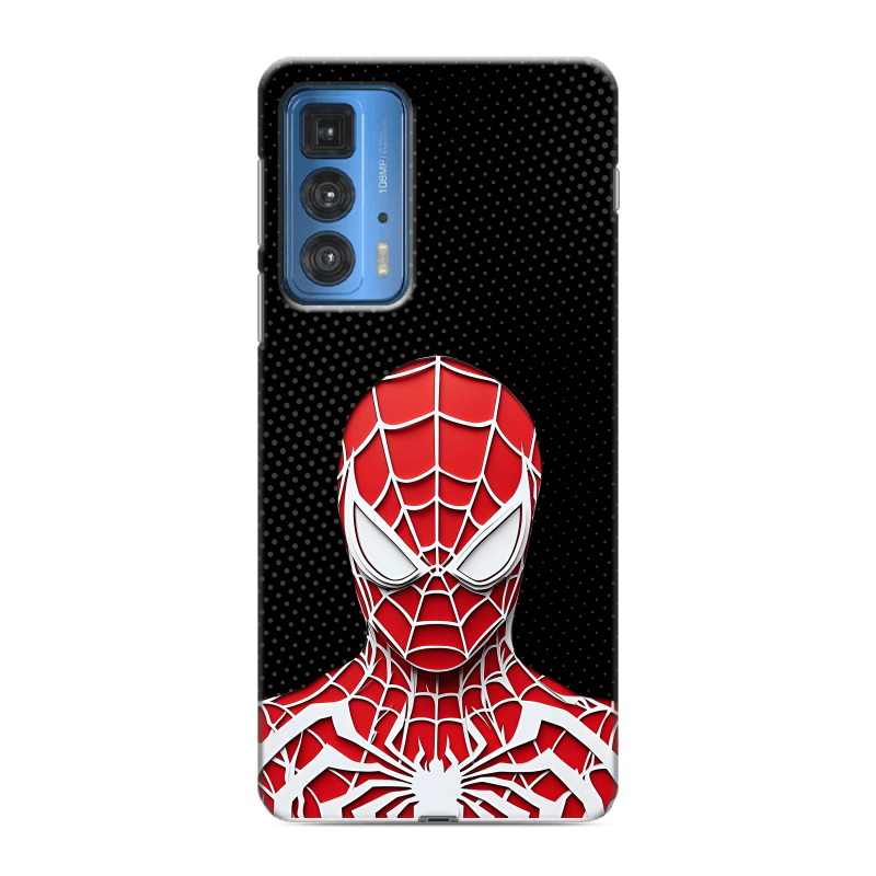 Силиконовый чехол на Motorola Edge 20 Pro с принтом человек паук spiderman Силиконовый чехол на Motorola Edge 20 Pro с принтом человек паук spiderman
