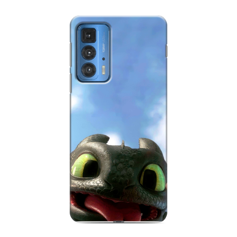 Силиконовый чехол на Motorola Edge 20 Pro с принтом Как приручить дракона Силиконовый чехол на Motorola Edge 20 Pro с принтом Как приручить дракона