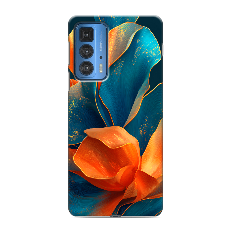Силиконовый чехол на Motorola Edge 20 Pro с принтом Цветы Силиконовый чехол на Motorola Edge 20 Pro с принтом Цветы