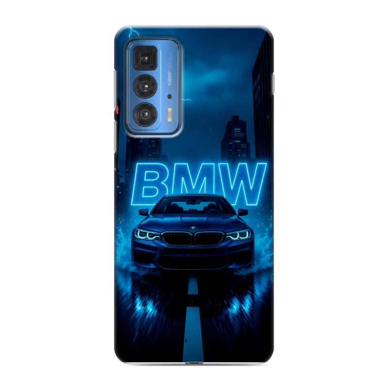 Силиконовый чехол на Motorola Edge 20 Pro с принтом BMW БМВ Силиконовый чехол на Motorola Edge 20 Pro с принтом BMW БМВ