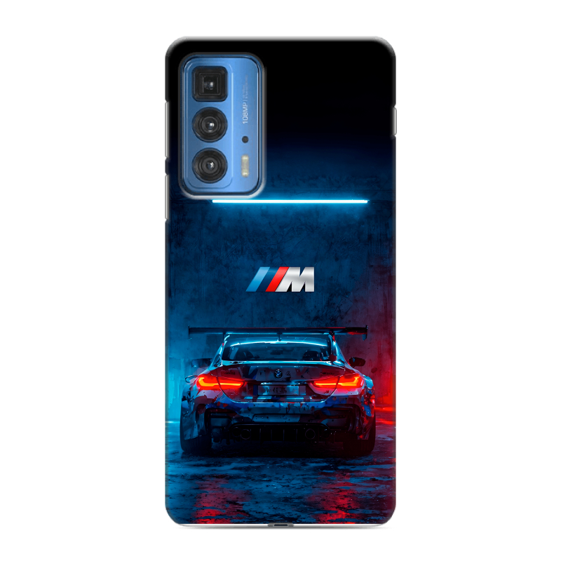 Силиконовый чехол на Motorola Edge 20 Pro с принтом BMW БМВ Силиконовый чехол на Motorola Edge 20 Pro с принтом BMW БМВ