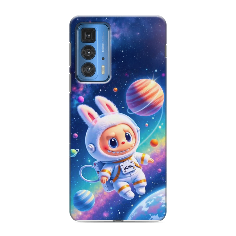 Силиконовый чехол на Motorola Edge 20 Pro с принтом Labubu Лабубу Силиконовый чехол на Motorola Edge 20 Pro с принтом Labubu Лабубу