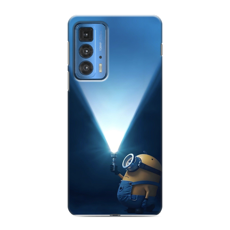 Силиконовый противоударный чехол на Motorola Edge 20 Pro с принтом Миньоны Силиконовый противоударный чехол на Motorola Edge 20 Pro с принтом Миньоны