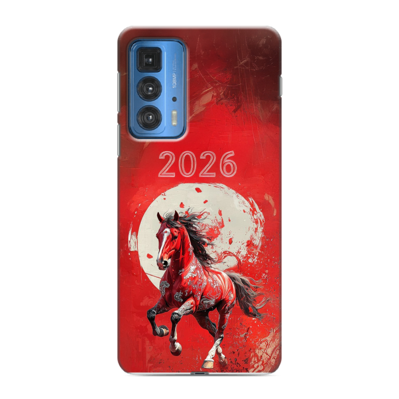 Силиконовый чехол на Motorola Edge 20 Pro с принтом Новый год Силиконовый чехол на Motorola Edge 20 Pro с принтом Новый год