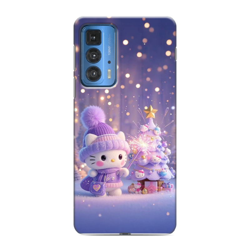 Силиконовый противоударный чехол на Motorola Edge 20 Pro с принтом Новый год Силиконовый противоударный чехол на Motorola Edge 20 Pro с принтом Новый год