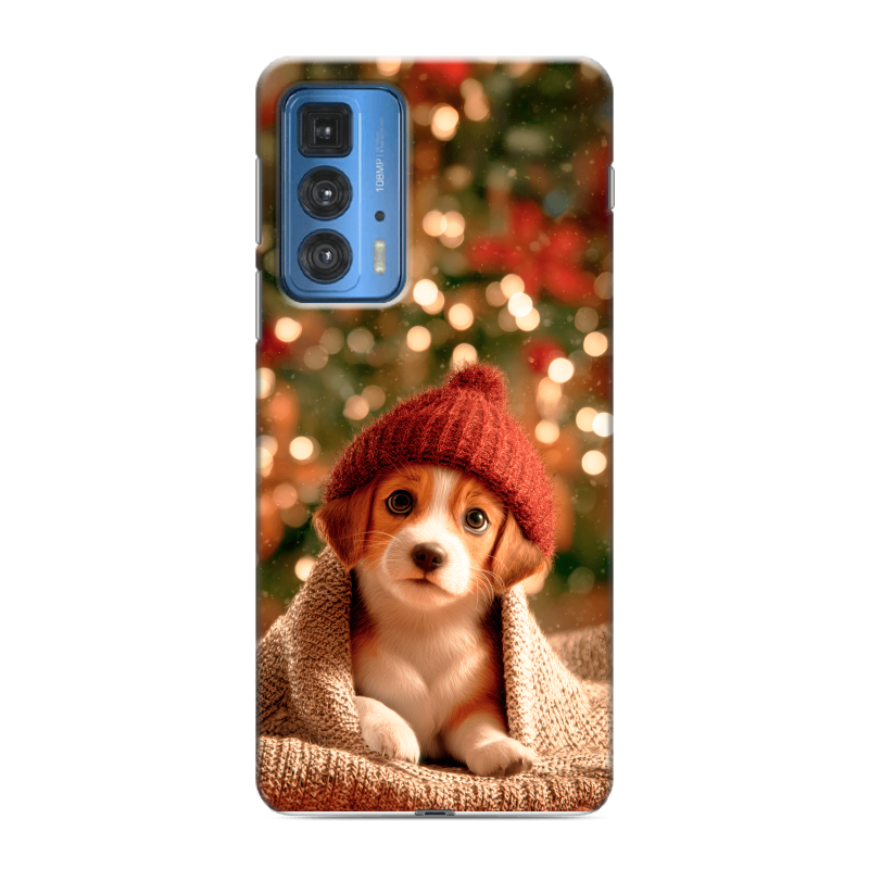 Силиконовый чехол на Motorola Edge 20 Pro с принтом Новый год Силиконовый чехол на Motorola Edge 20 Pro с принтом Новый год