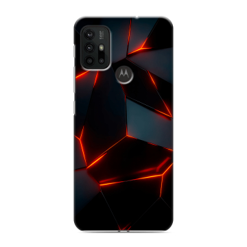 Силиконовый чехол на Motorola Moto G30 с принтом Яркие абстракции