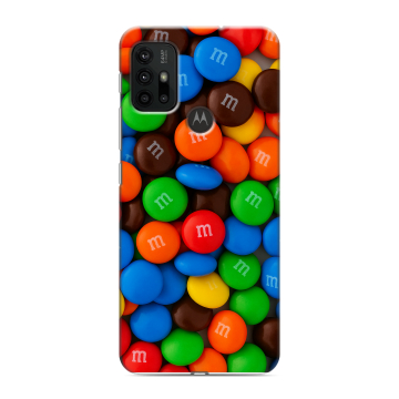 Силиконовый чехол на Motorola Moto G30 с принтом Конфеты
