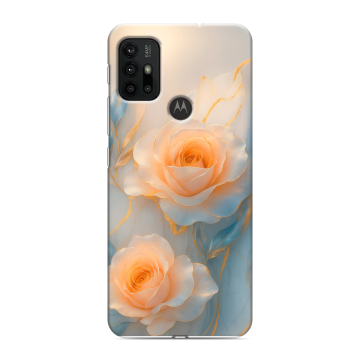 Силиконовый чехол на Motorola Moto G30 с принтом Женский