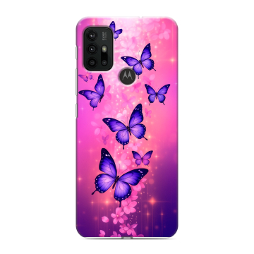 Силиконовый чехол на Motorola Moto G30 с принтом Бабочки