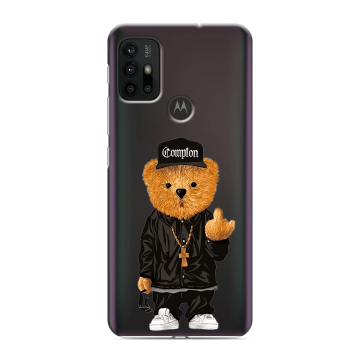 Силиконовый чехол на Motorola Moto G30 с принтом Мишка