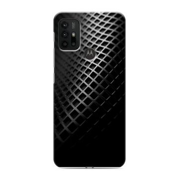 Силиконовый чехол на Motorola Moto G30 с принтом Текстура металла