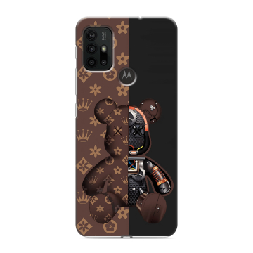 Силиконовый чехол на Motorola Moto G30 с принтом Луи робот