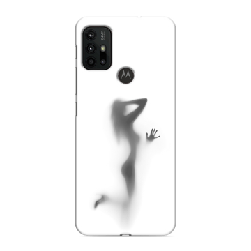 Силиконовый чехол на Motorola Moto G30 с принтом Силуэт