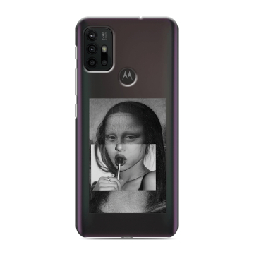 Силиконовый чехол на Motorola Moto G30 с принтом Мона Лиза