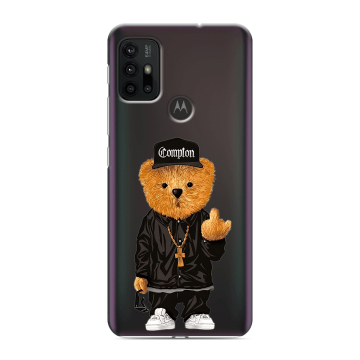 Силиконовый чехол на Motorola Moto G30 с принтом Плюшевый медведь