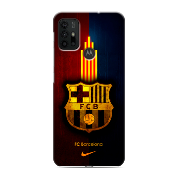 Силиконовый чехол на Motorola Moto G30 с принтом Барселона Barcelona