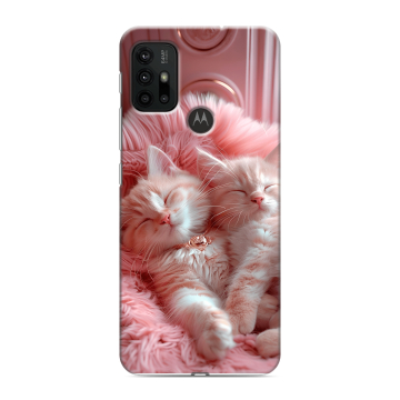 Силиконовый чехол на Motorola Moto G30 с принтом котята котики Силиконовый чехол на Motorola Moto G30 с принтом котята котики
