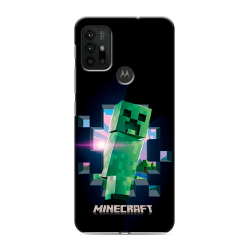Силиконовый чехол на Motorola Moto G30 с принтом Майнкрафт Minecraft