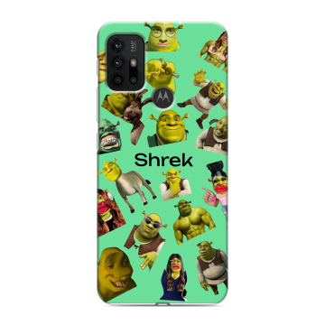 Силиконовый чехол на Motorola Moto G30 с принтом Шрек Shrek