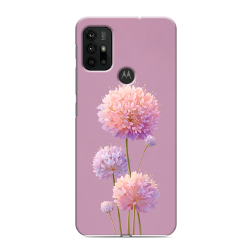 Силиконовый чехол на Motorola Moto G30 с принтом Цветы
