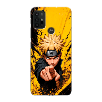 Силиконовый чехол на Motorola Moto G30 с принтом Naruto Наруто