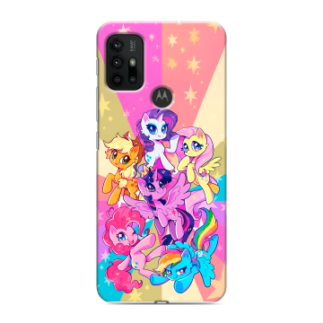 Силиконовый чехол на Motorola Moto G30 с принтом My little pony Дружба чудо