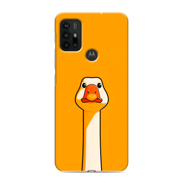 Силиконовый чехол на Motorola Moto G30 с принтом Смешная утка