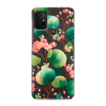 Силиконовый чехол на Motorola Moto G30 с принтом женский