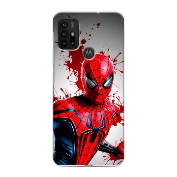 Силиконовый чехол на Motorola Moto G30 с принтом Spiderman Человек паук