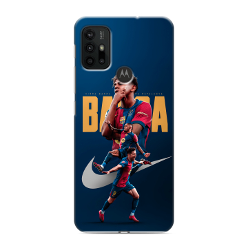 Силиконовый чехол на Motorola Moto G30 с принтом Барселона Barca Yamal 
