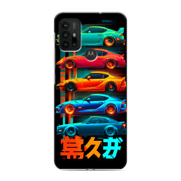 Силиконовый чехол на Motorola Moto G30 с принтом машины тачки